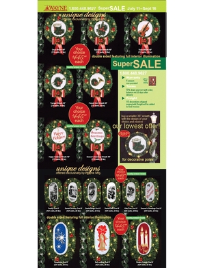 Wayne Manufacturing 2001? New Plaque Designs/Sale Flyer preview