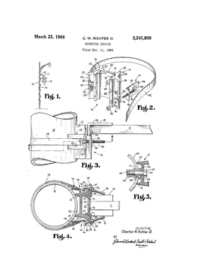 General Plastics Mounting Device Patent #3241800.pdf preview