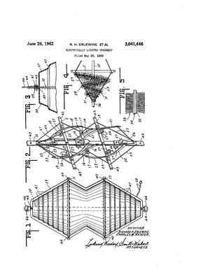 General Plastics Electrically Lighted Ornament Patent #3041446.pdf preview