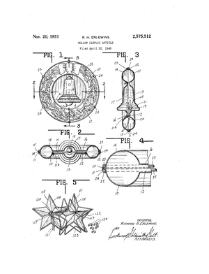 General Plastics Hollow Display Article Patent #2575512.pdf preview