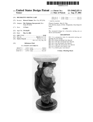 Mr. Christmas Decorative (Witch) Serving Cart Patent #D462151.pdf preview