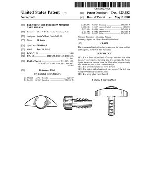 Santa's Best Eye Structure for Blow Molded Yard Figures Patent #D423982.pdf preview