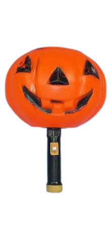 Pumpkin Hand Lantern With Flashlight Handle photo