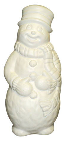 Unpainted Snowman photo