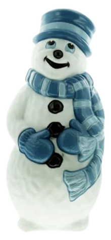Snowman with Blue Scarf photo
