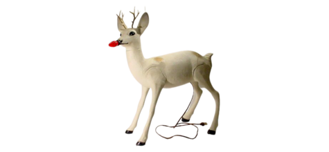 Illuminated Standing Deer with Antlers photo