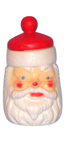 Santa Face Cookie Jar photo