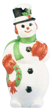 Snowman With Wreath photo