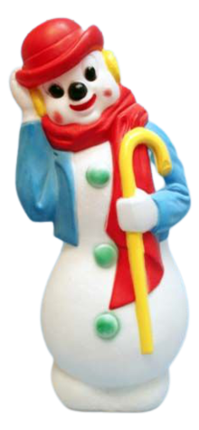 Derby Hat Snowman photo