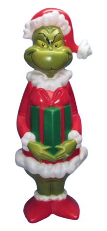 Grinch with Present photo