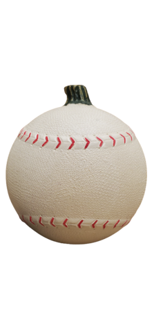 Baseball Jack-O-Lantern photo