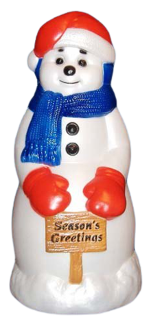 Season's Greetings Snowman photo