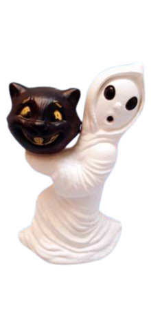"Friendliest Ghost" Carrying 4" "Cat-O-Lantern" photo