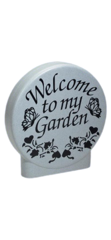 Welcome to my Garden Disk (Granite Look) photo