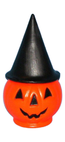 Jack-O-Lantern with Witch Hat photo