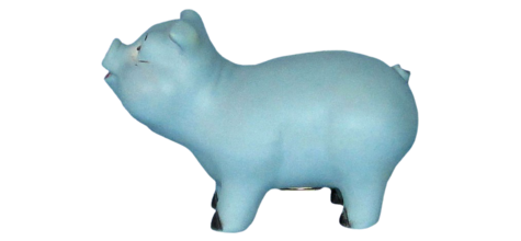 Blue Piggy Bank photo