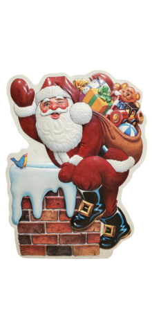 Santa in Chimney Decor Lite photo