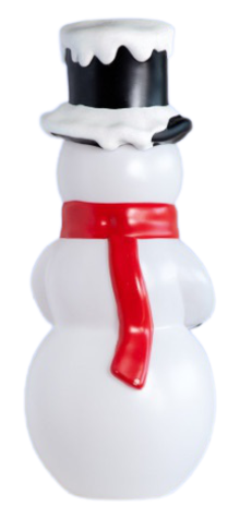 Snowman With Cardinal photo