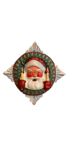 Santa Face in Wreath photo