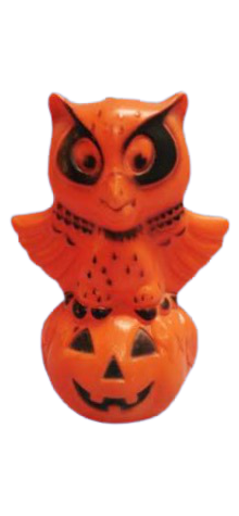 Owl Pumpkin Lamp photo