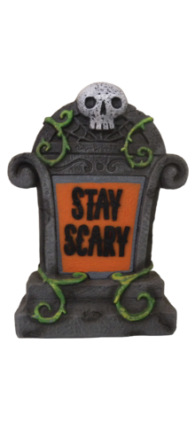 "Stay Scary" Tombstone photo