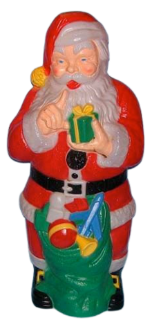 Giant Santa With Gift photo