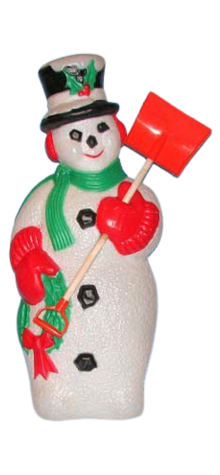Snowman With Shovel photo