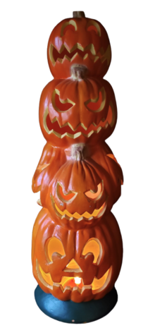 Vertical Pumpkin Totem photo