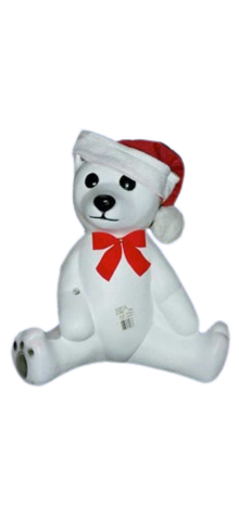 White Bear with Cane and Hat photo