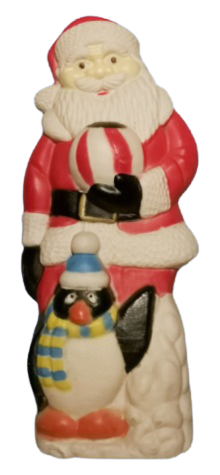 Santa with Penguin photo