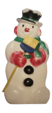 Snowman with Broom photo