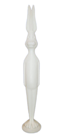 Unpainted Bunny Candle photo